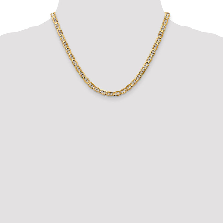 14k 5.25mm Concave Anchor Chain