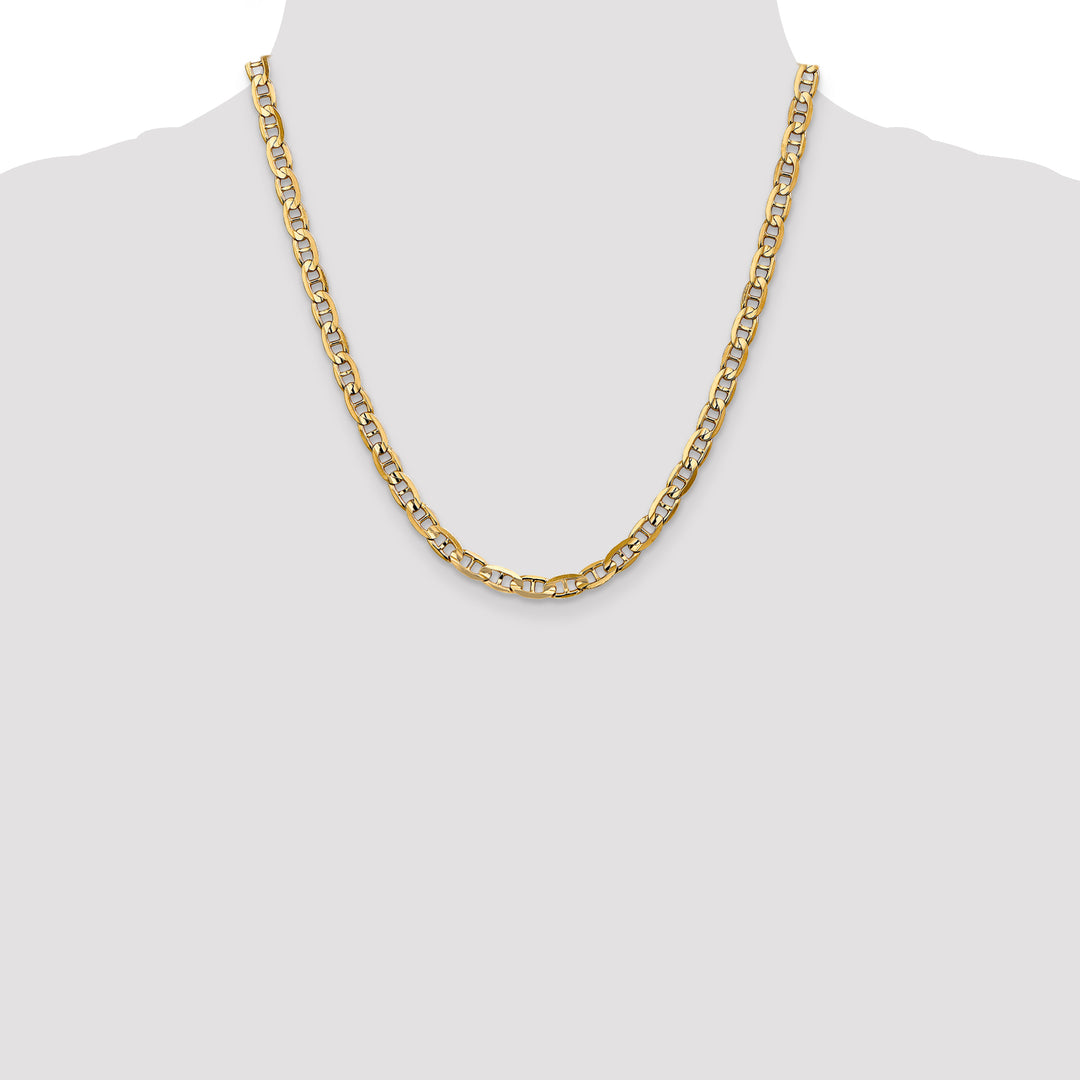 14k 5.25mm Concave Anchor Chain