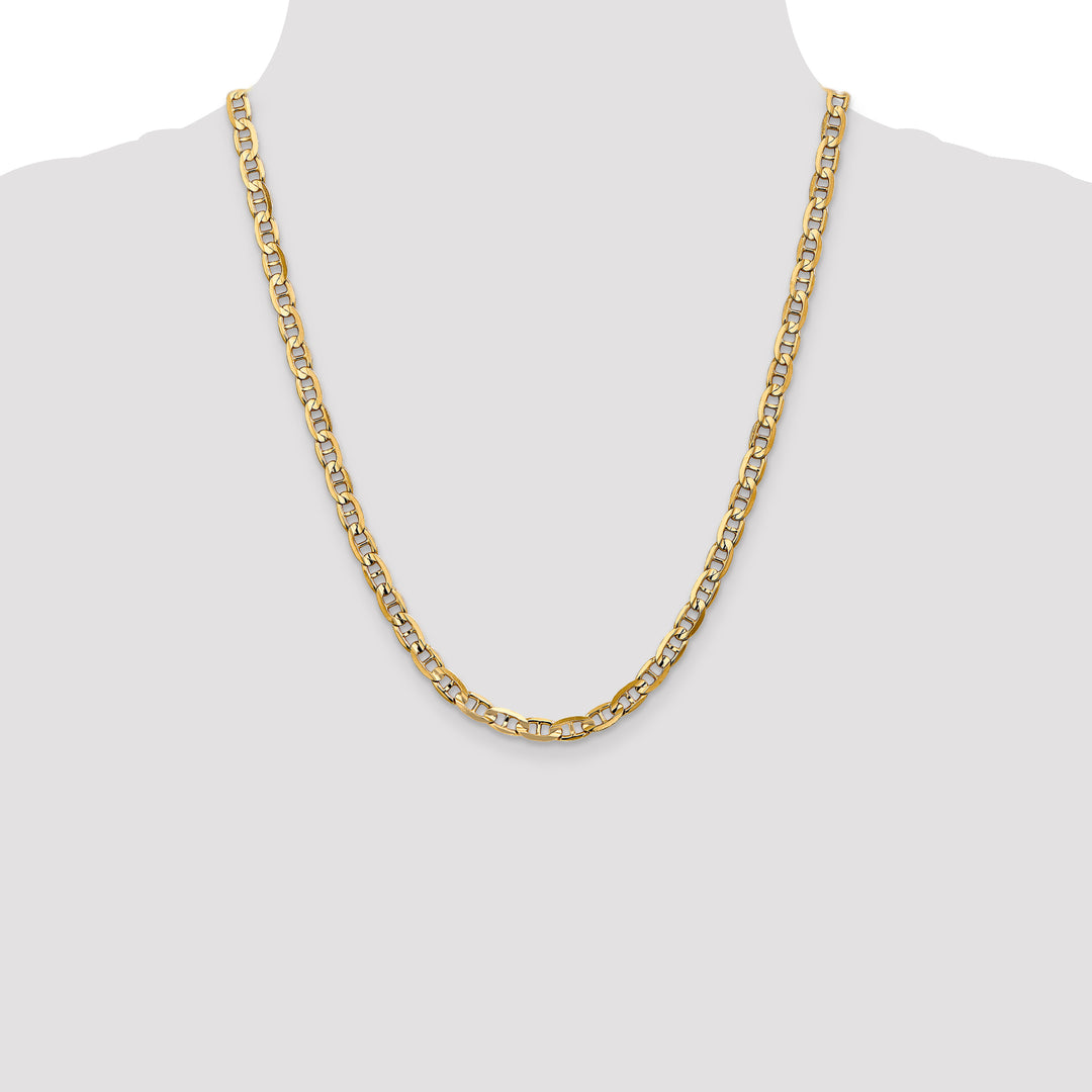 14k 5.25mm Concave Anchor Chain