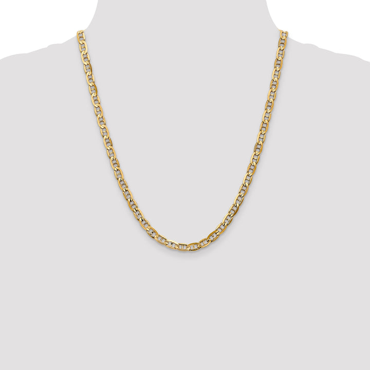 14k 5.25mm Concave Anchor Chain