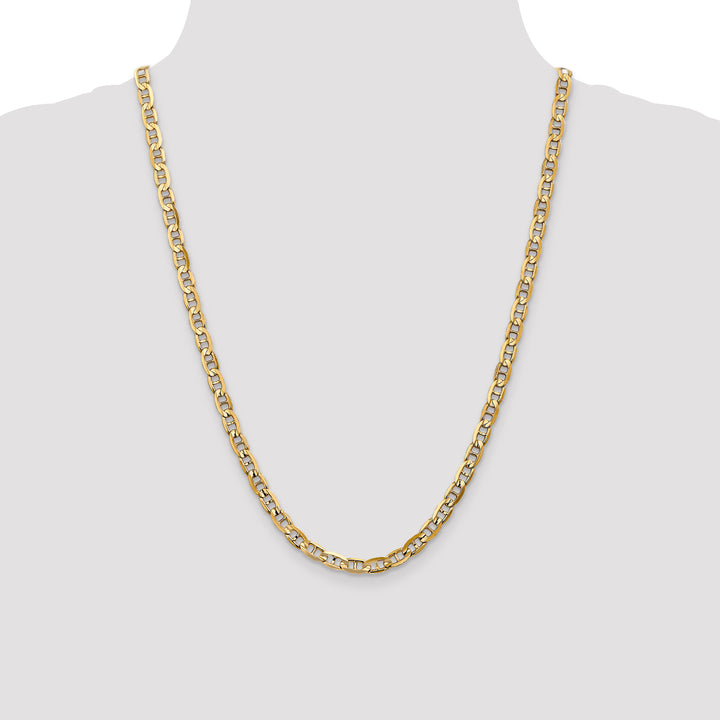 14k 5.25mm Concave Anchor Chain