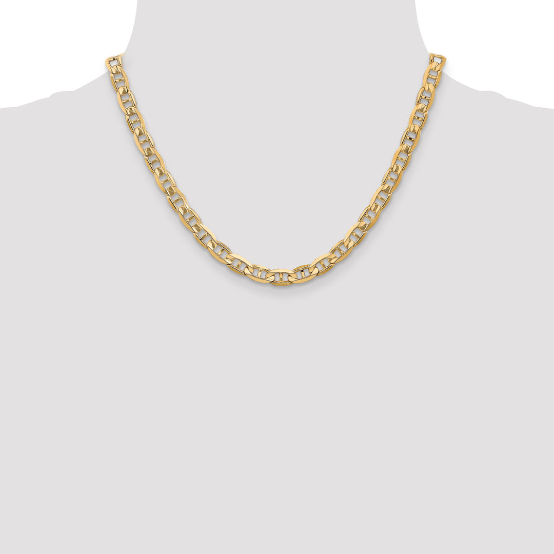 14k 6.25mm Concave Anchor Chain