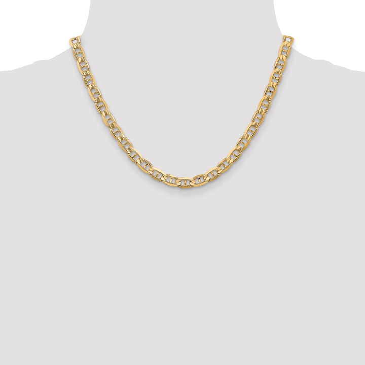 14k 6.25mm Concave Anchor Chain
