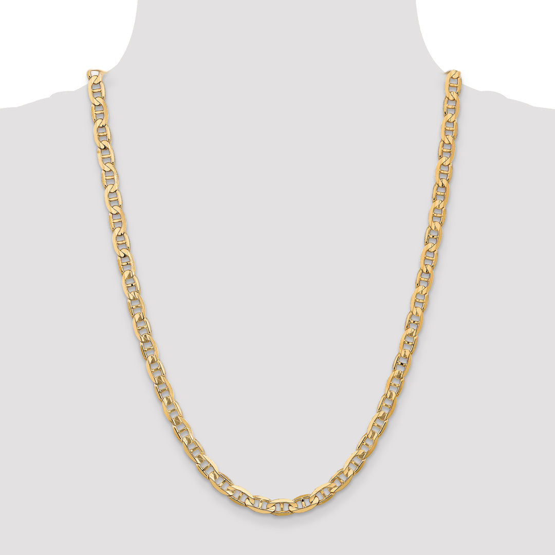 14k 6.25mm Concave Anchor Chain