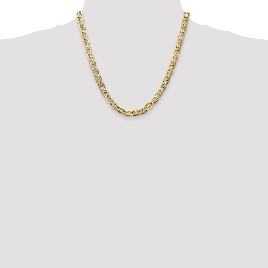 14k 7mm Concave Anchor Chain