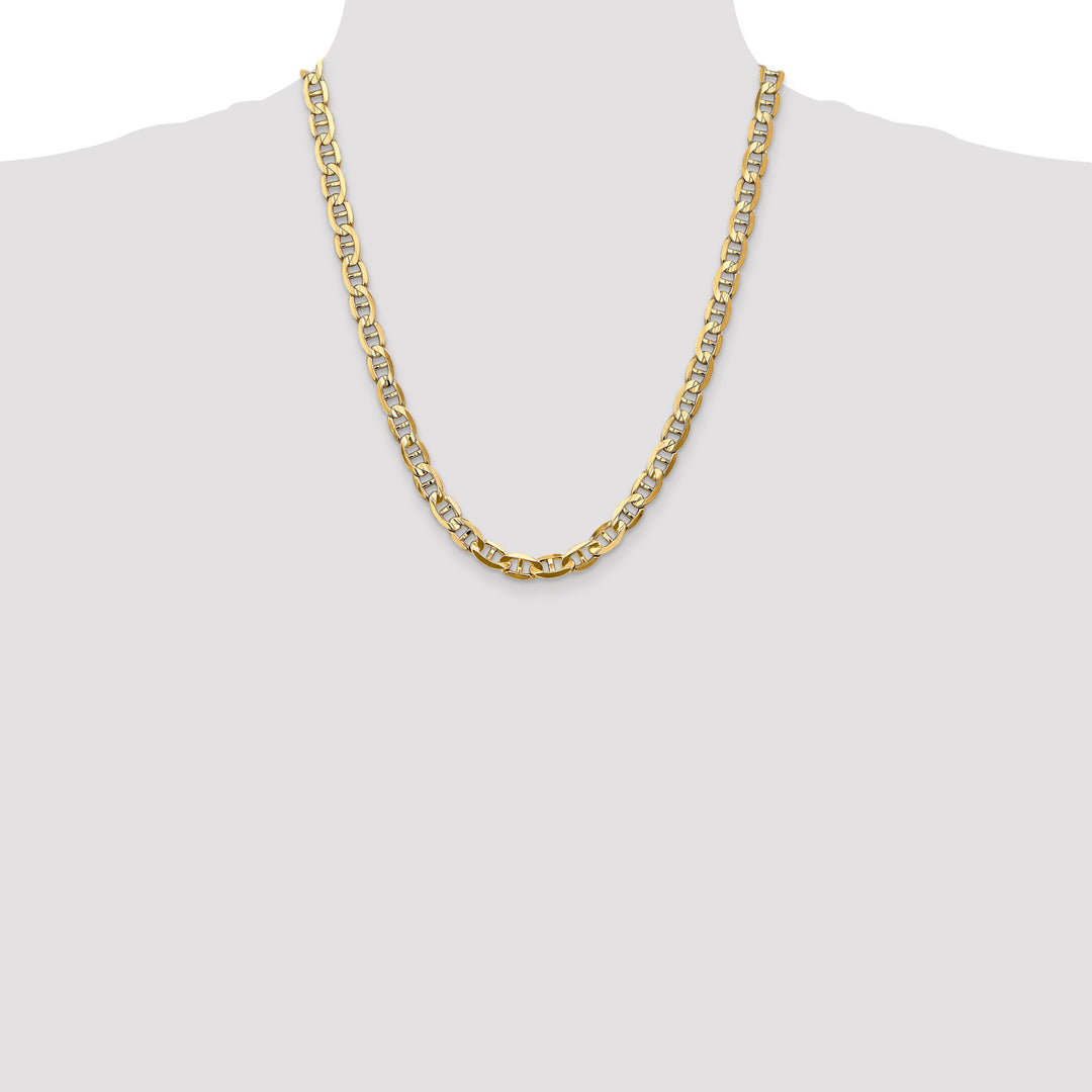 14k 7mm Concave Anchor Chain