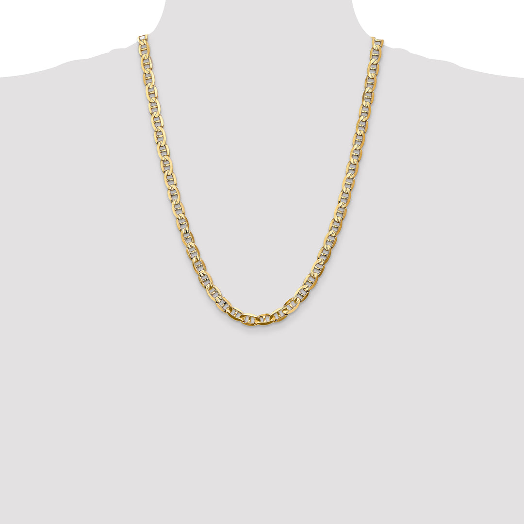14k 7mm Concave Anchor Chain