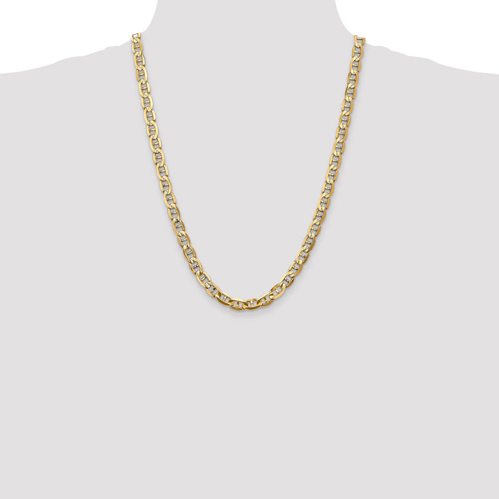 14k 7mm Concave Anchor Chain