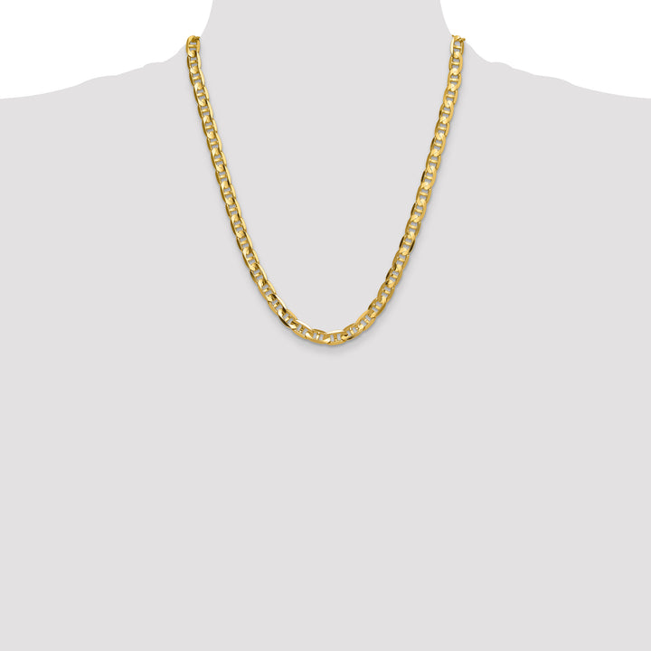 14k 8mm Concave Anchor Chain