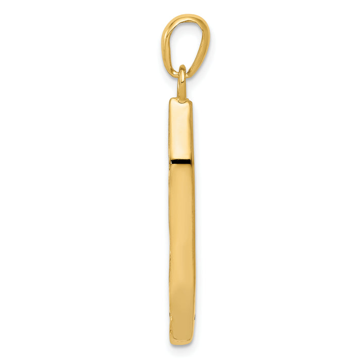 14K w/ White Rhodium Mezuzah W/Shin Charm