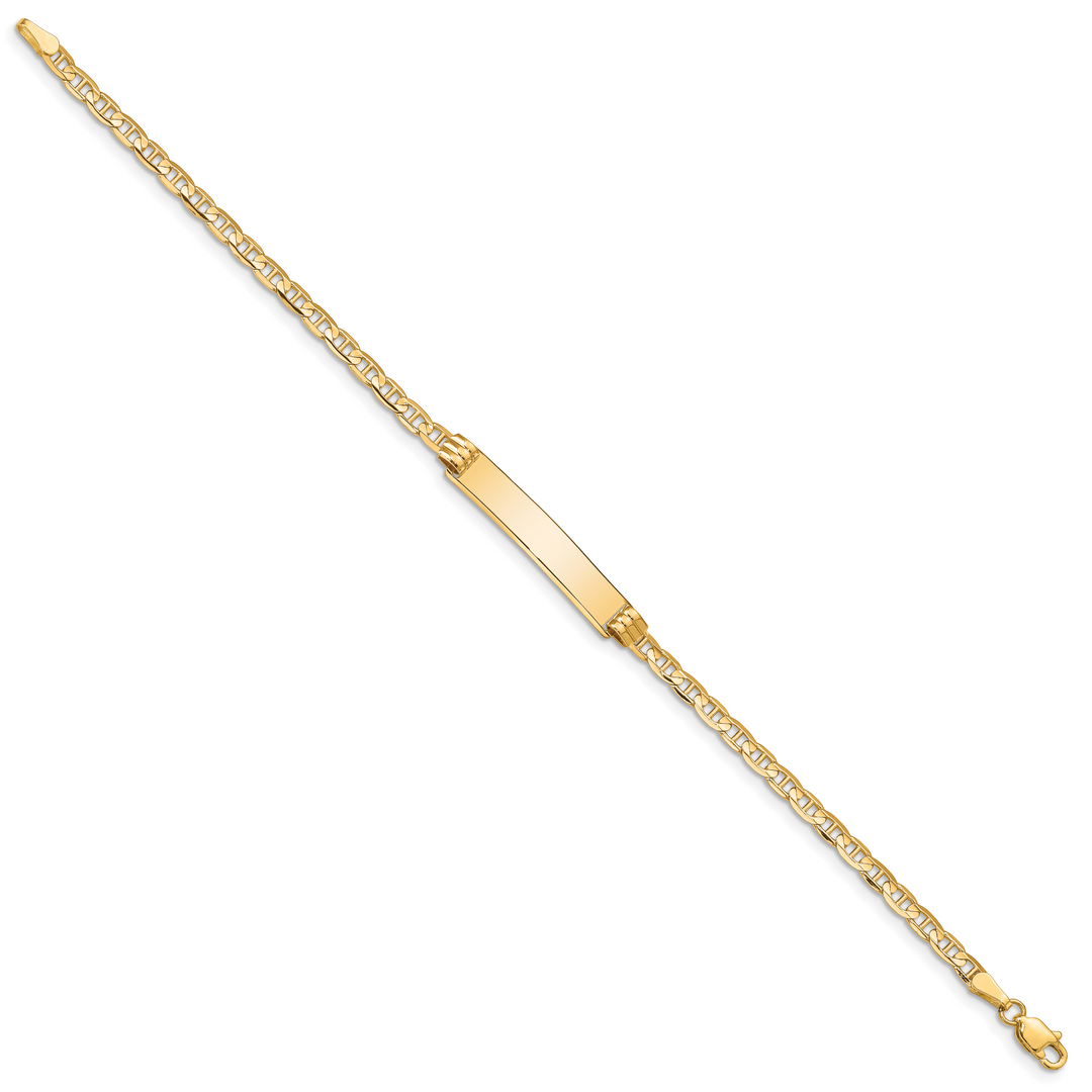 14k Anchor ID Bracelet