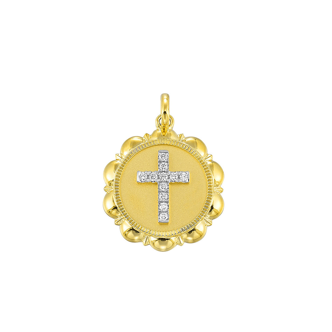 14Kt Yellow Gold Diamond 1/20Ctw Charm