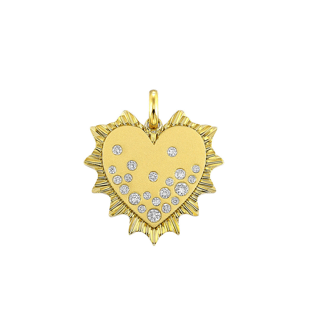14Kt Yellow Gold Diamond 1/5Ctw Charm