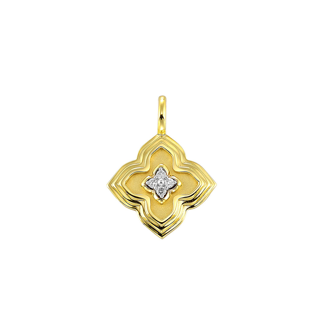 14Kt Yellow Gold Diamond 1/25Ctw Charm