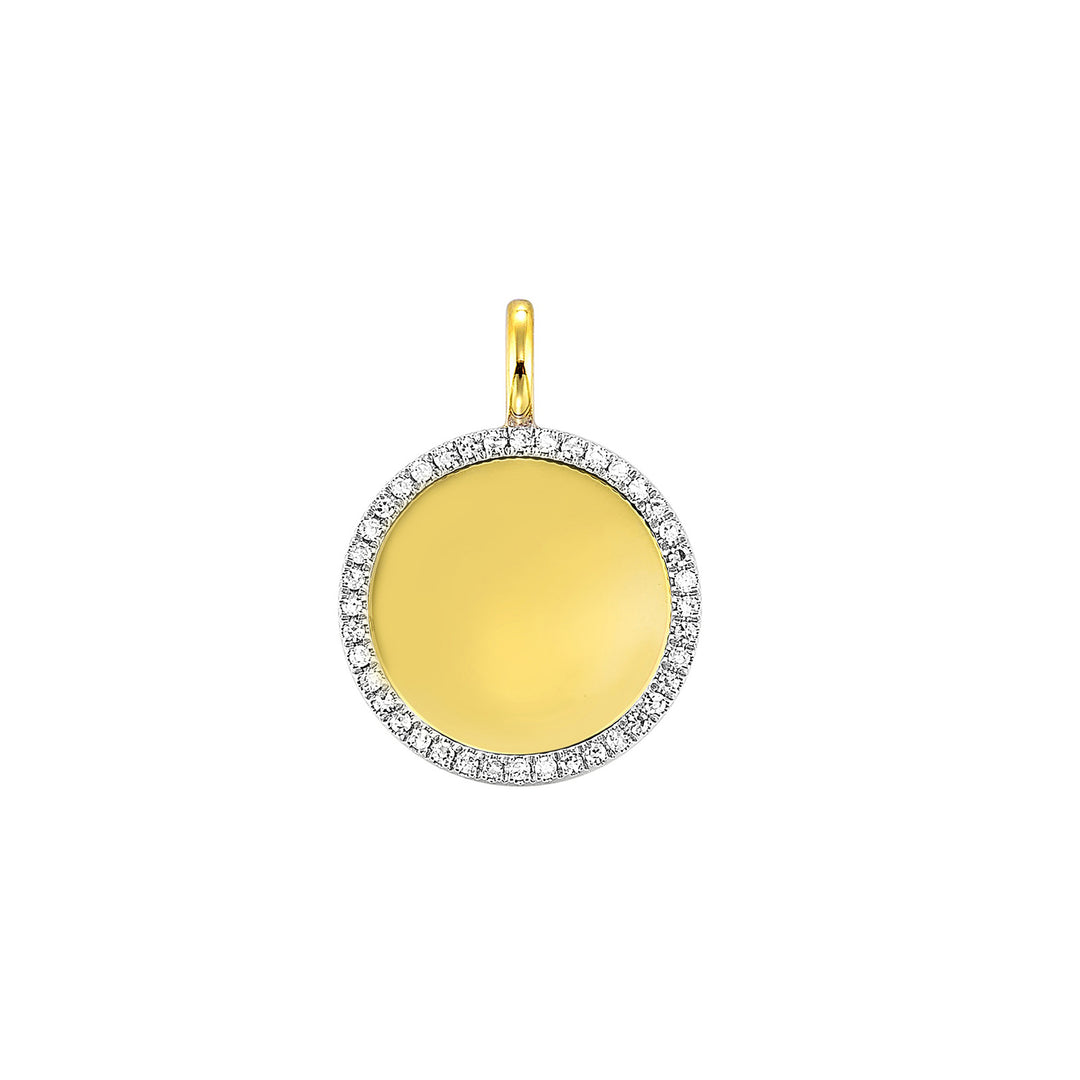 14Kt Yellow Gold Diamond 1/10Ctw Charm
