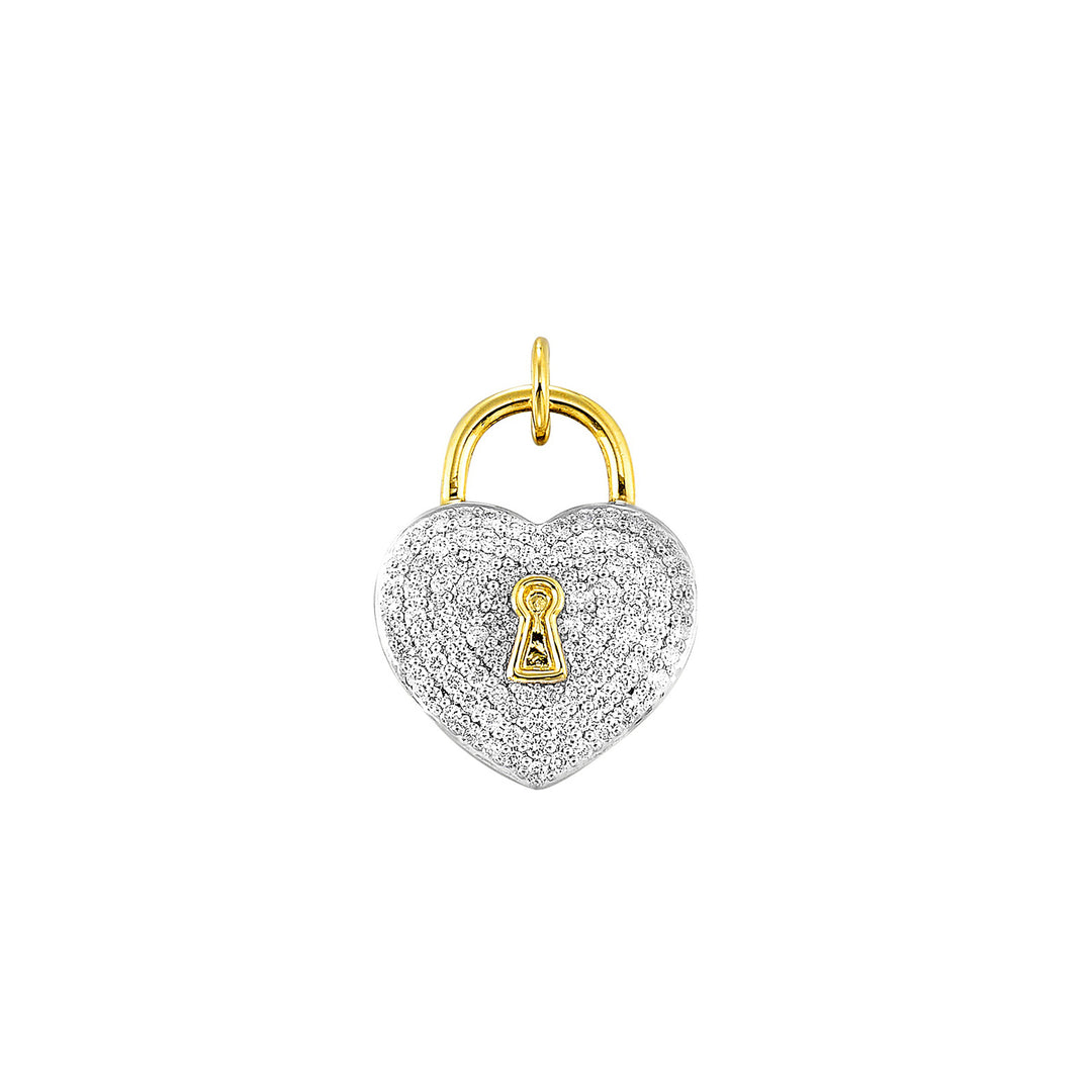 14Kt Yellow Gold Diamond 1/3Ctw Charm