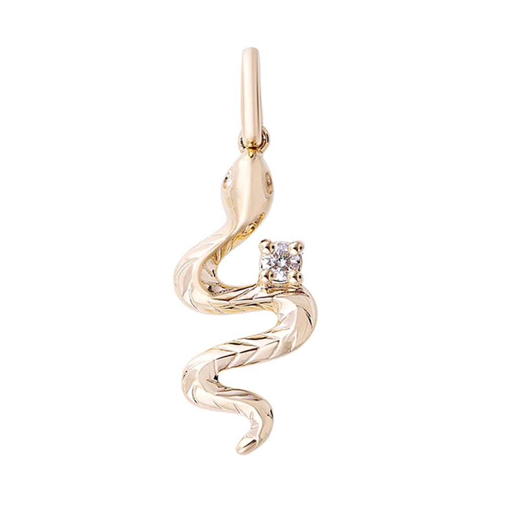 14Kt Yellow Gold Diamond 1/25Ctw Charm
