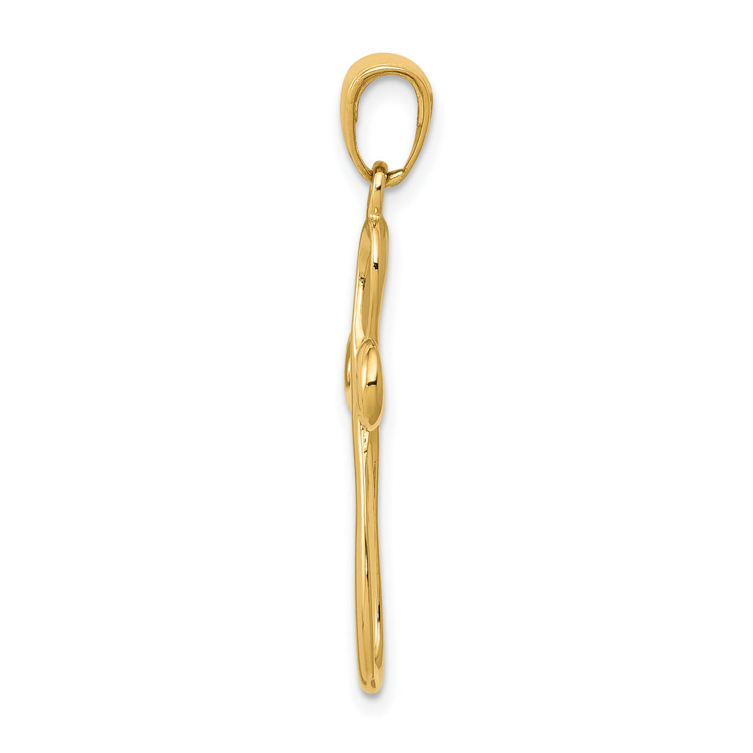 14k Polished Cross Pendant