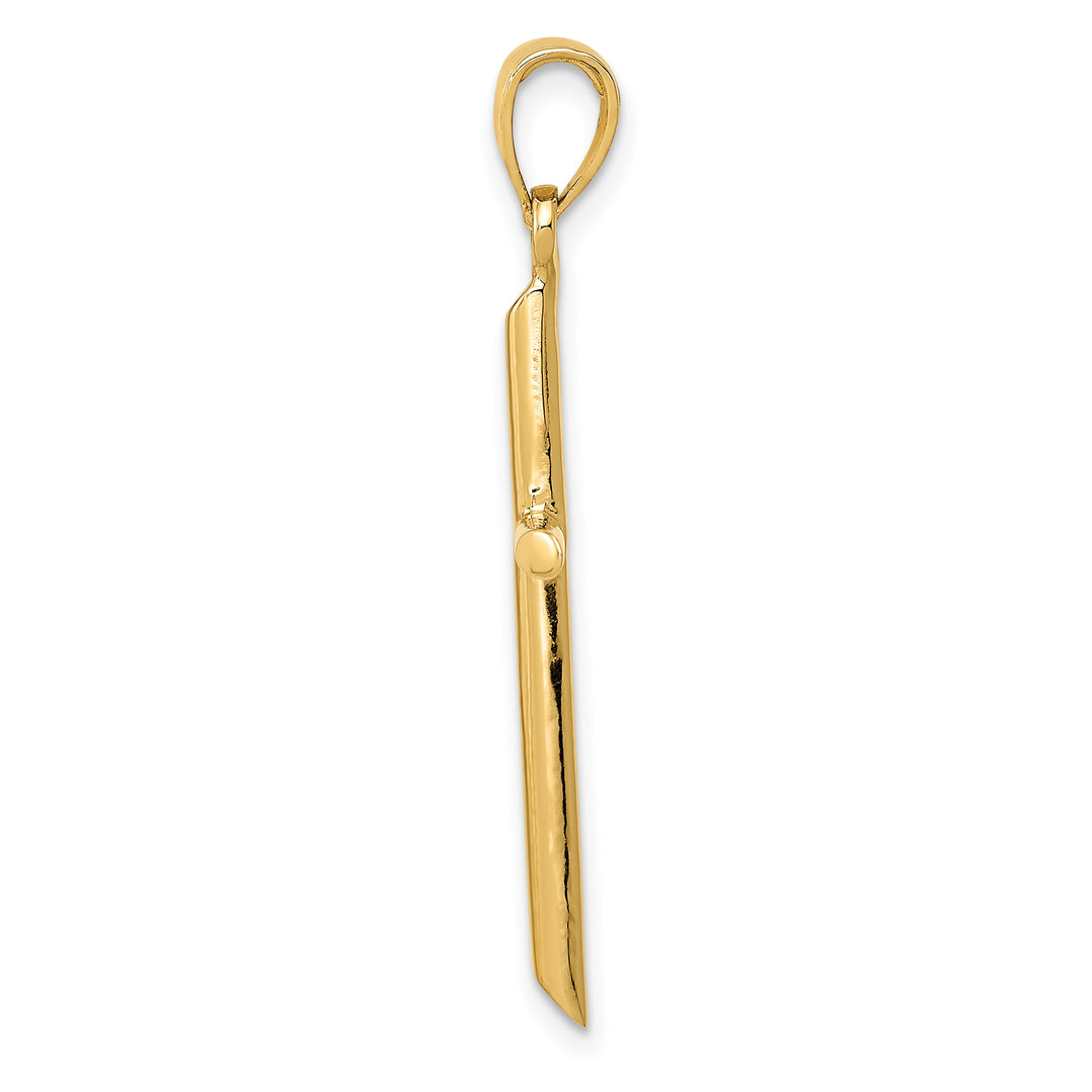 14k Polished Cross Pendant