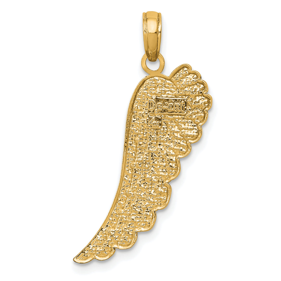 14K Angel Wing Pendant
