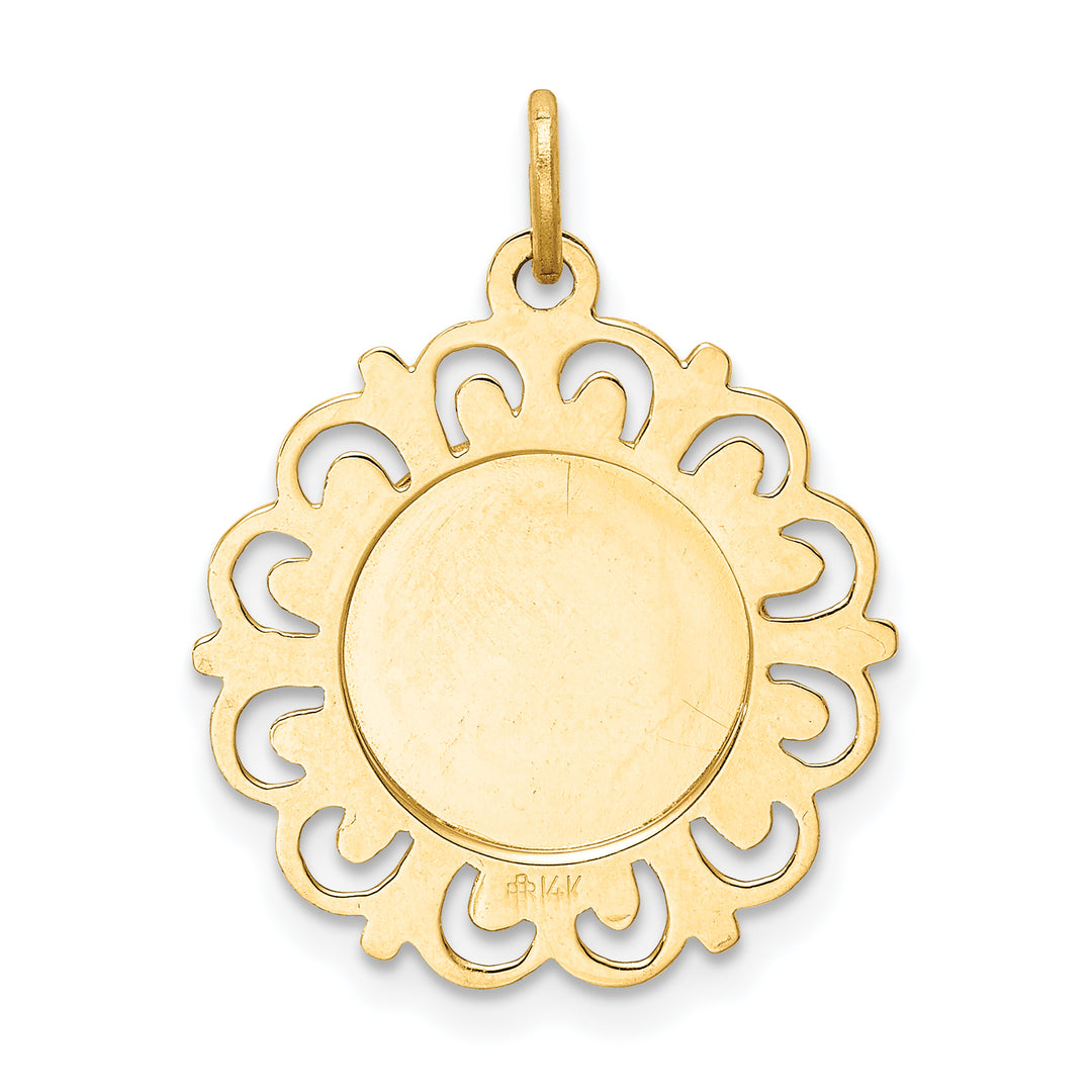 14k Our Lady of Sorrows Medal Pendant