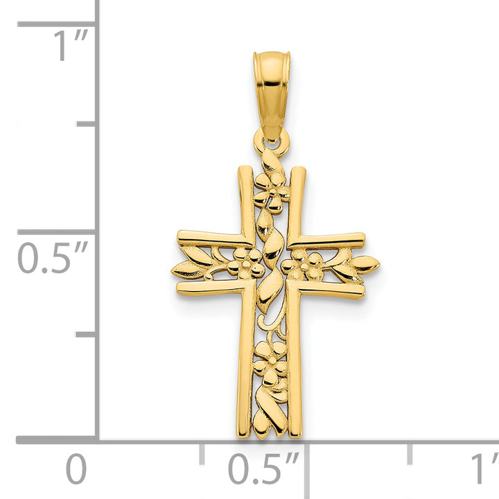 14ky Fancy Cross Pendant
