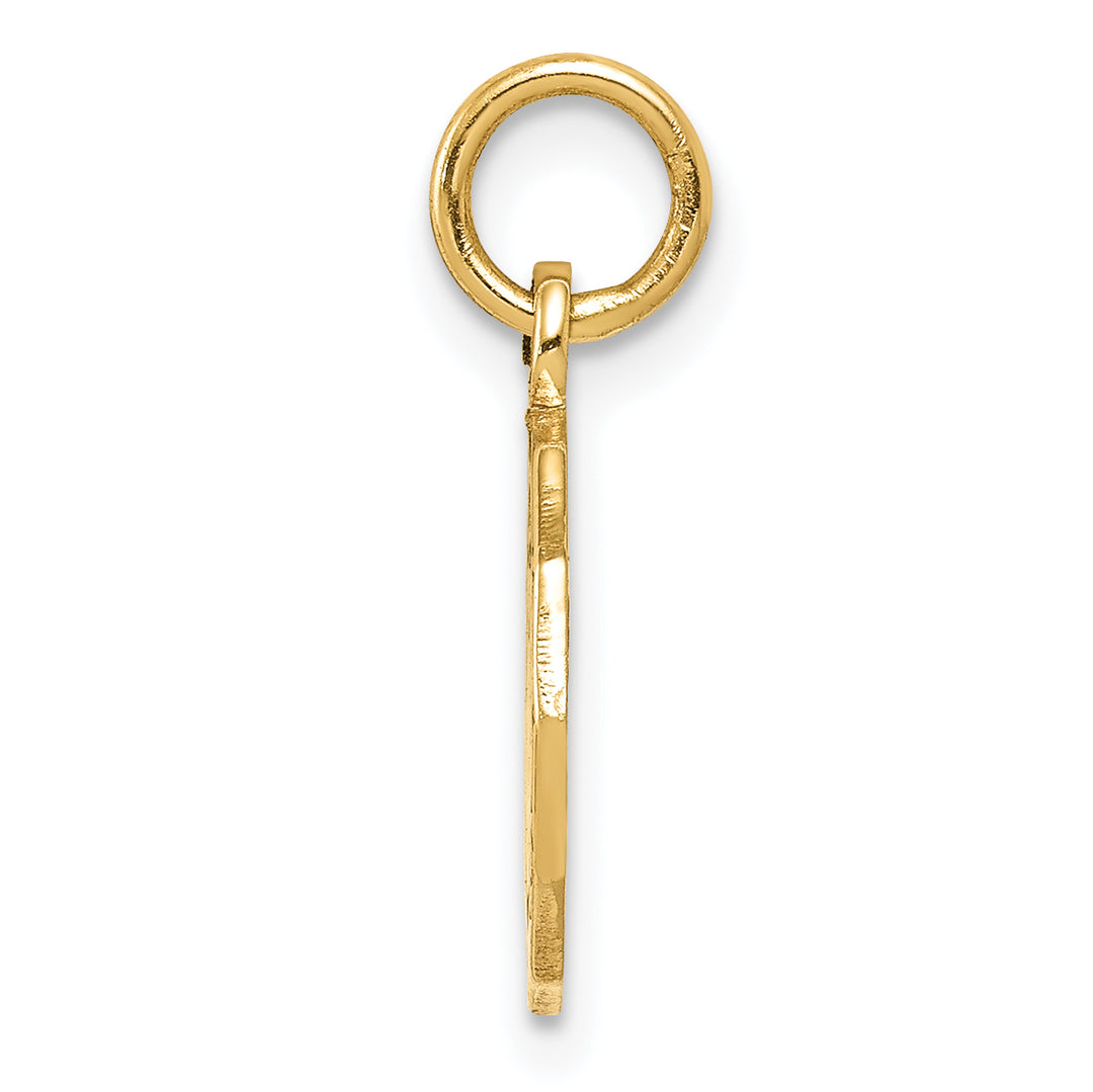14k Baptism Spanish Recuerdo Del Bautismo on Back Charm