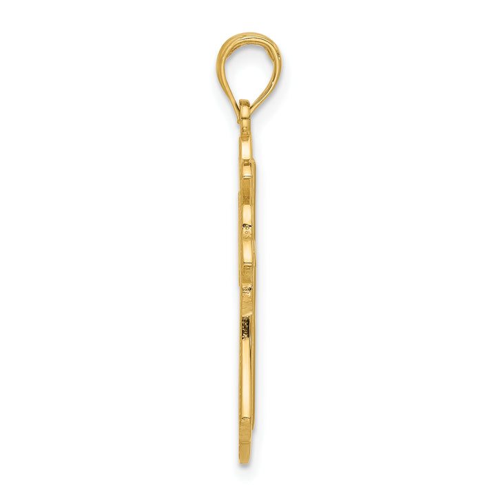 14k Fancy Cross Charm