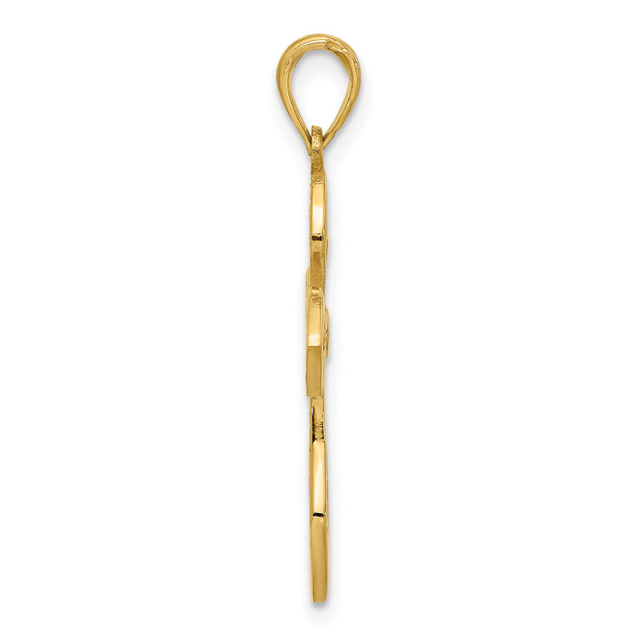 14k Fancy Cross Charm