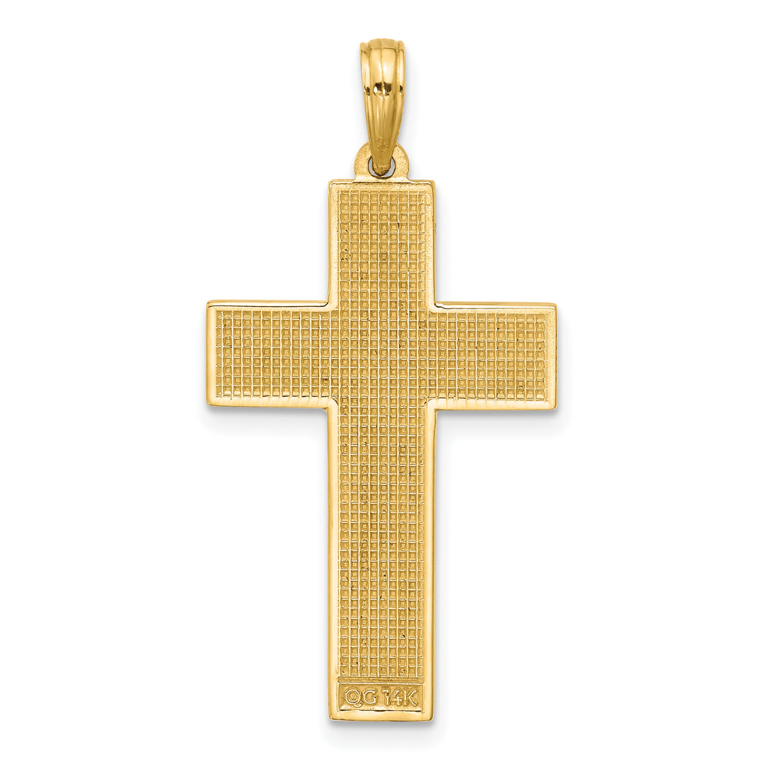 14K Polished Cross Pendant