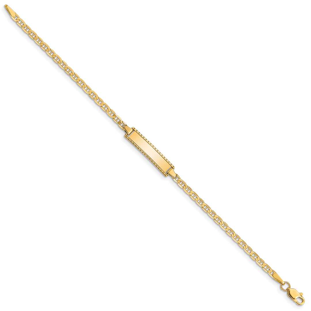 14k Childrens Anchor Link ID Bracelet