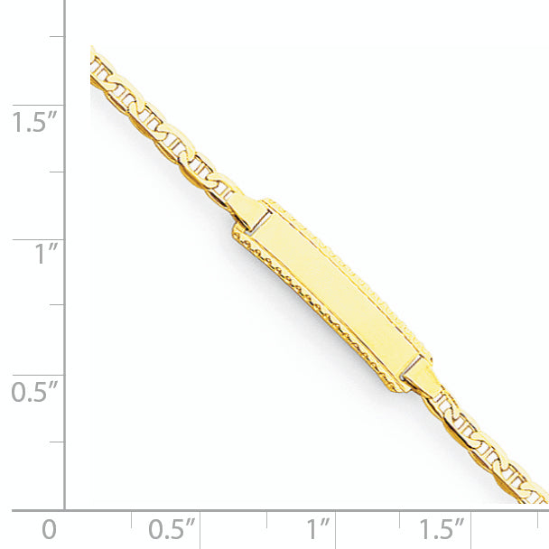 14k Childrens Anchor Link ID Bracelet