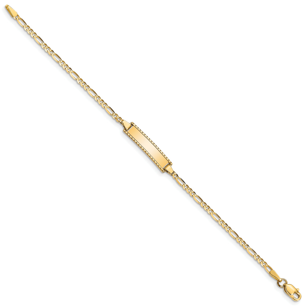 14k Childrens Figaro Link ID Bracelet