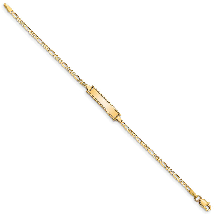 14k Childrens Figaro Link ID Bracelet