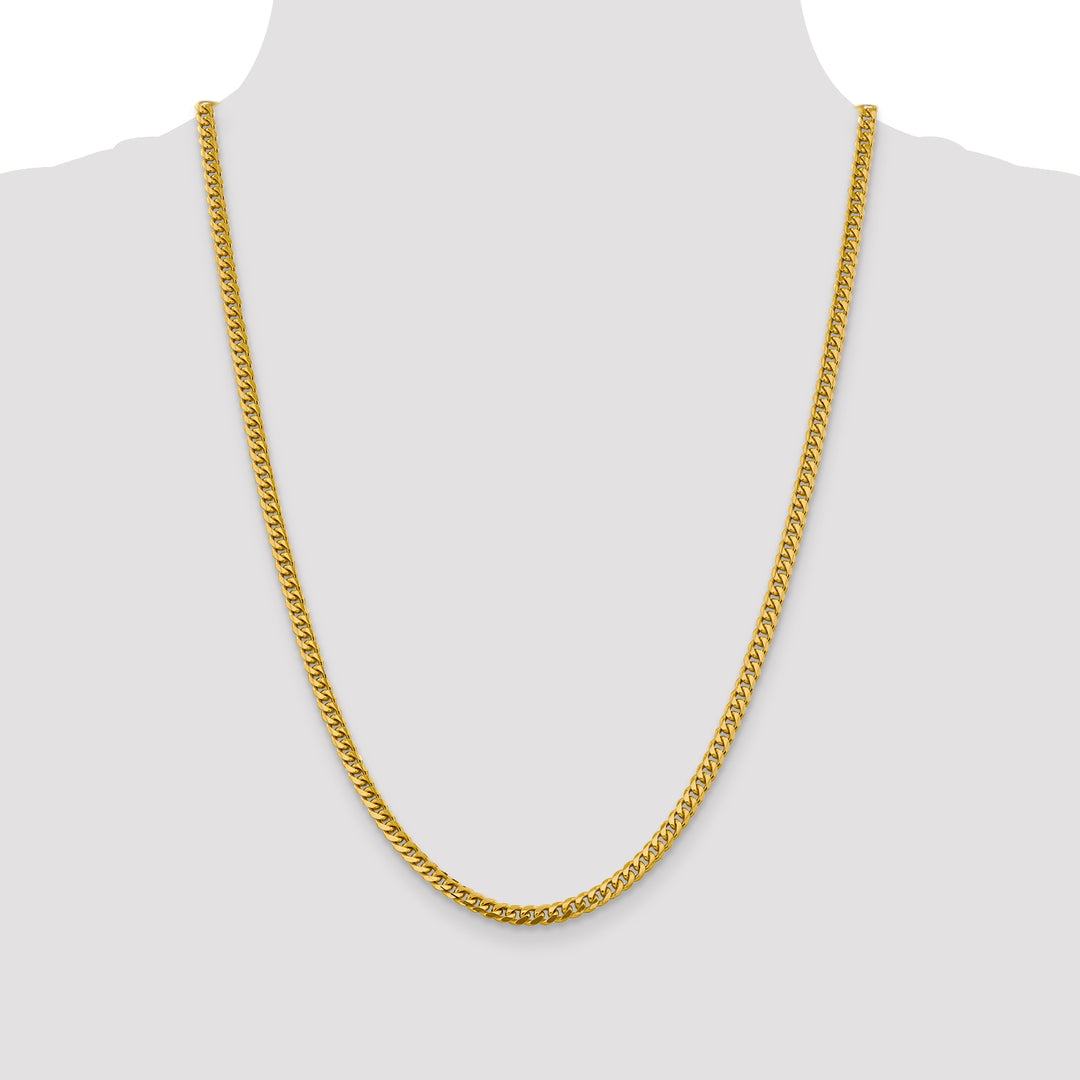 14k 4.25mm Solid Miami Cuban Chain