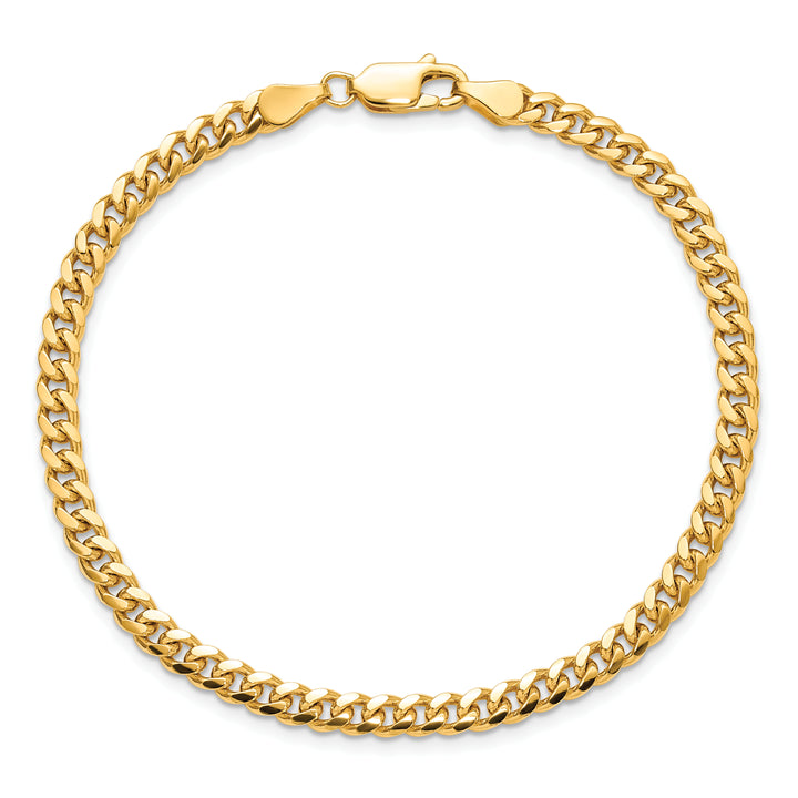 14k 4.25mm Solid Miami Cuban Chain