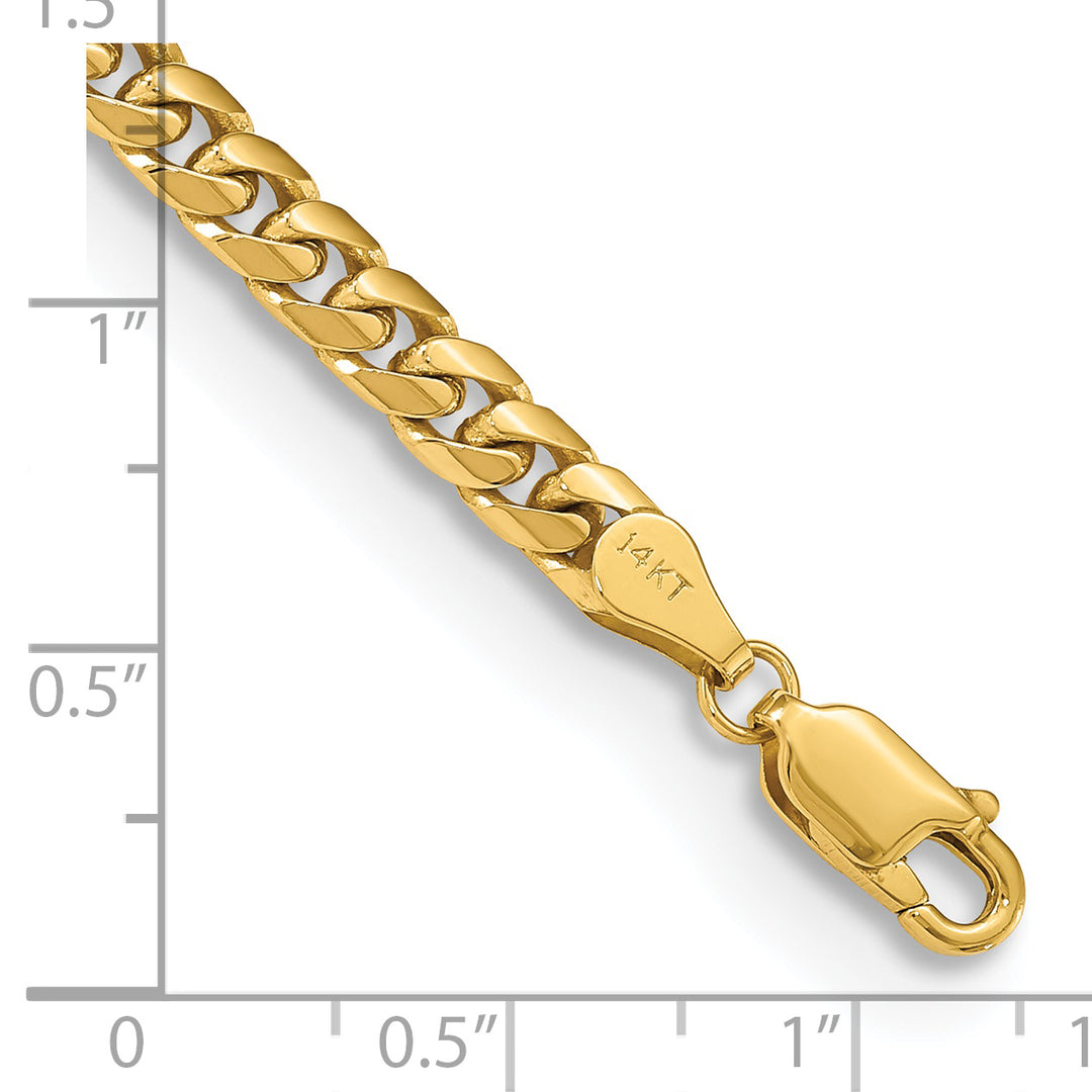 14k 4.3mm Solid Miami Cuban Chain