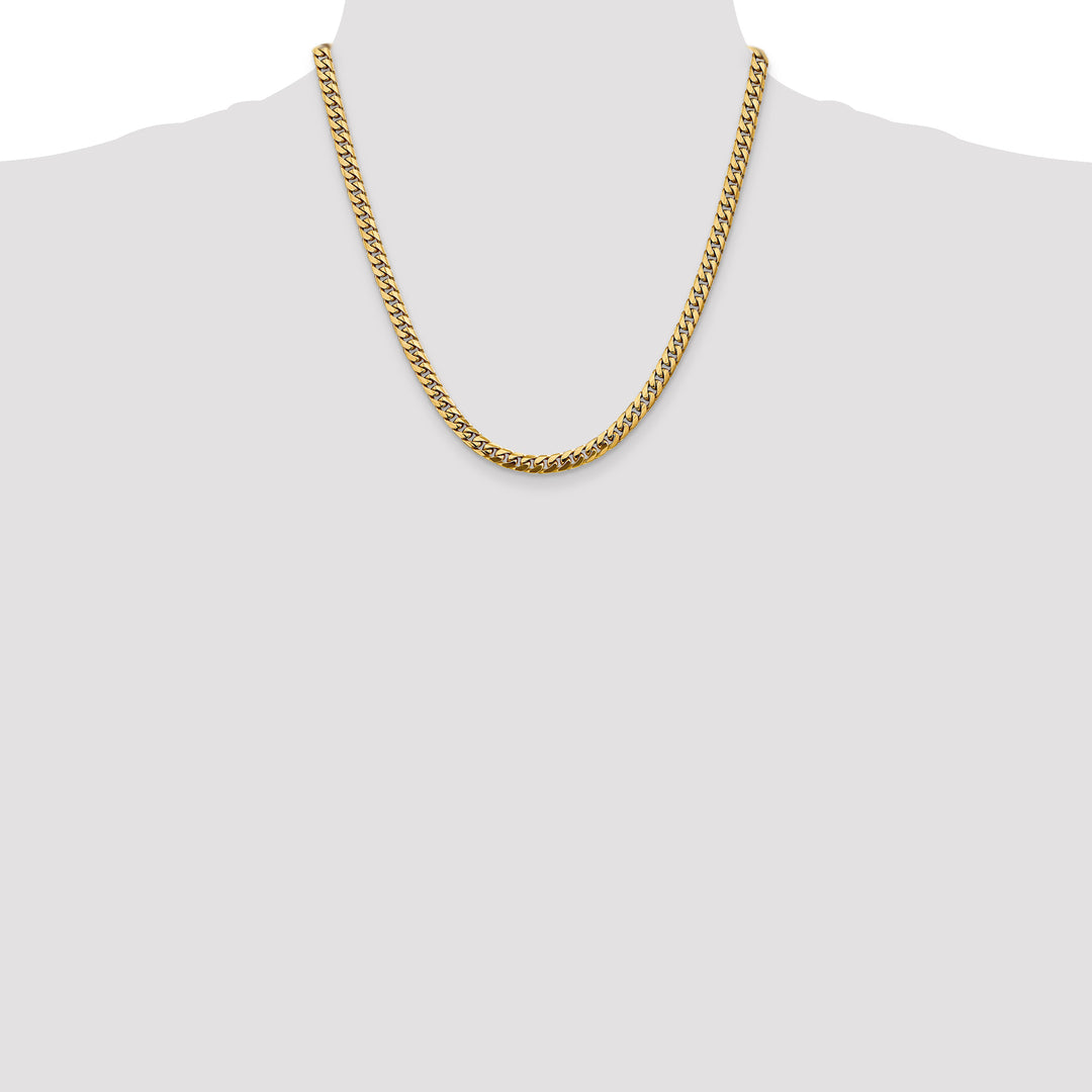 14k 5mm Solid Miami Cuban Chain