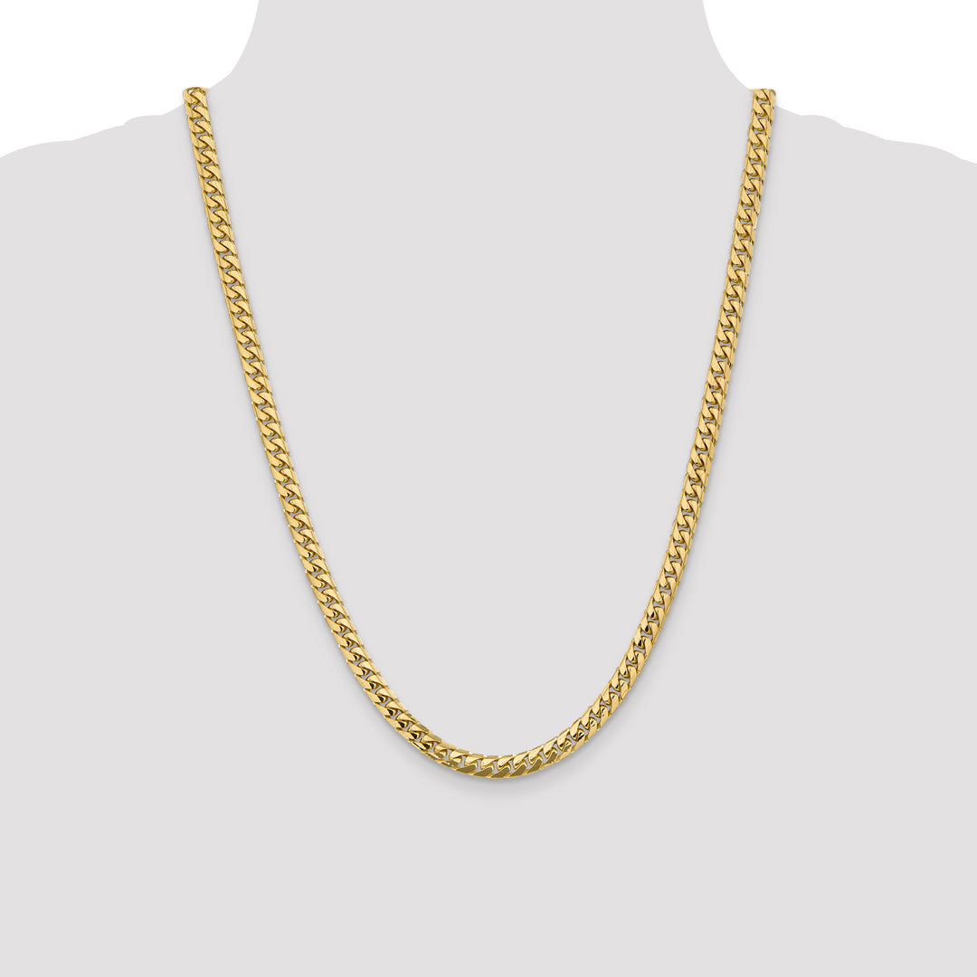 14k 5.5mm Solid Miami Cuban Chain
