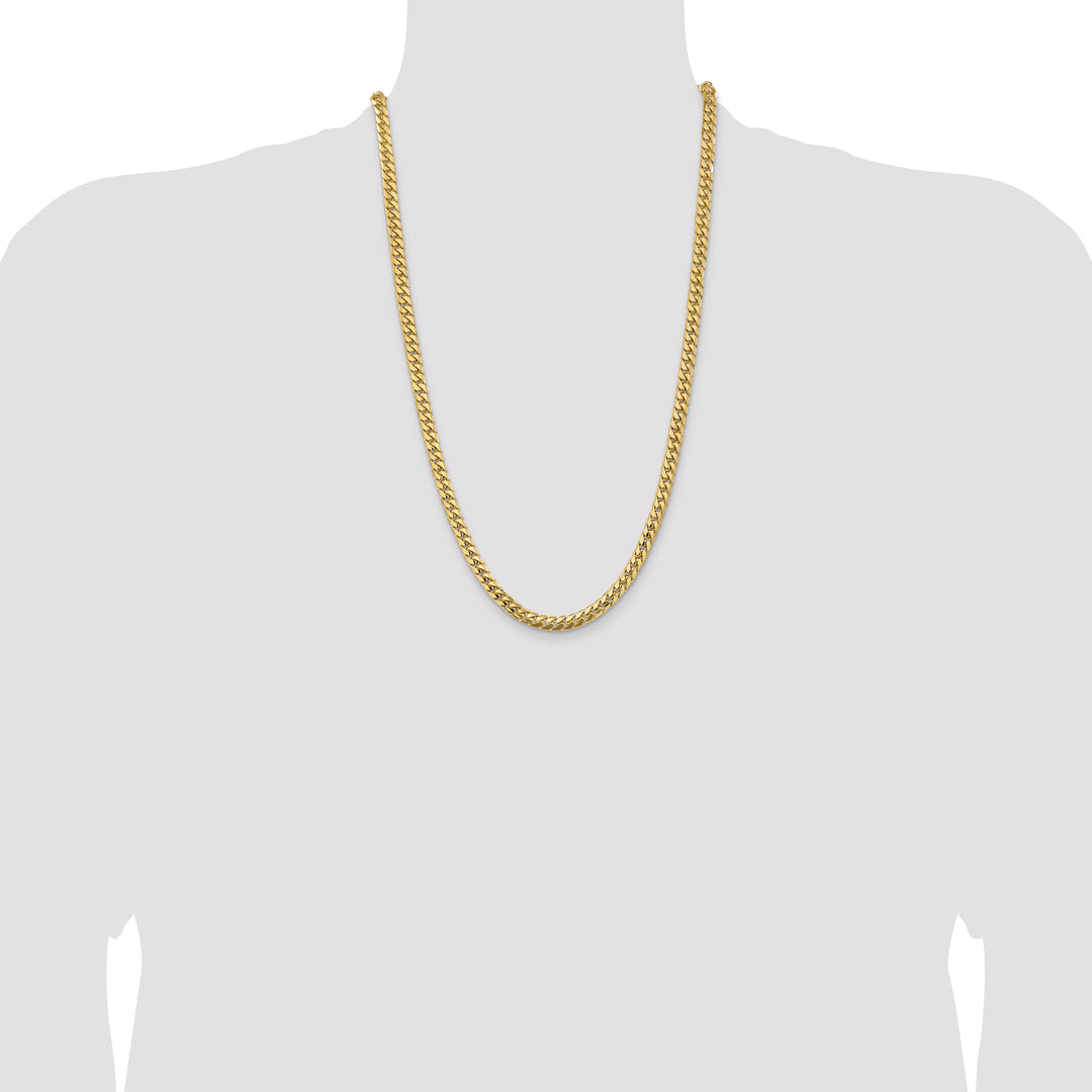14k 5.5mm Solid Miami Cuban Chain