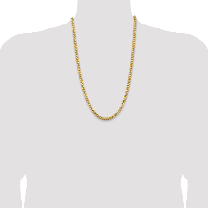 14k 5.5mm Solid Miami Cuban Chain