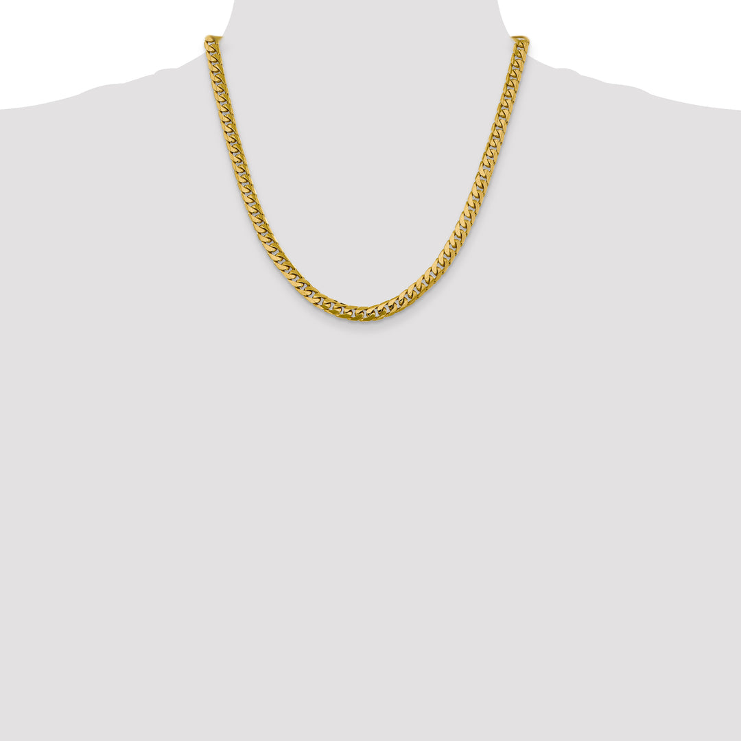 14k 6.25mm Solid Miami Cuban Chain