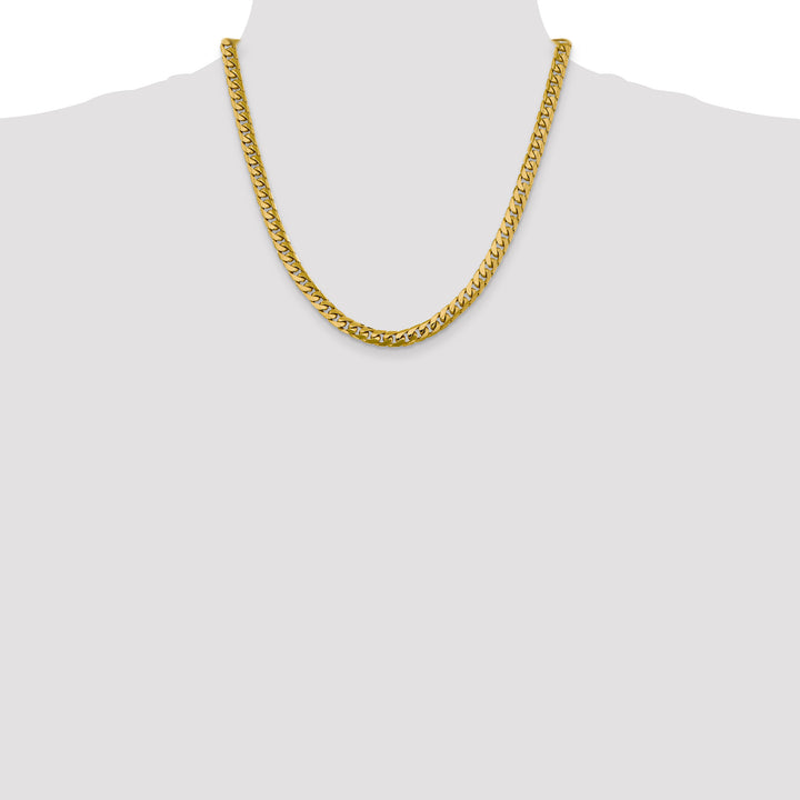 14k 6.25mm Solid Miami Cuban Chain