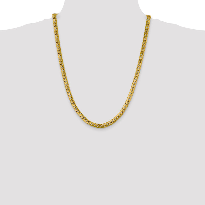 14k 6.25mm Solid Miami Cuban Chain