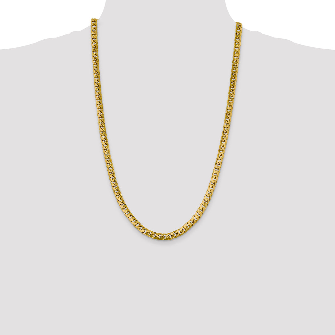 14k 6.25mm Solid Miami Cuban Chain