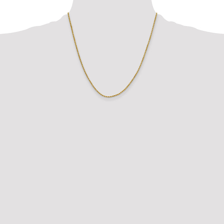 14k 2.0mm Semi-solid D/C Rope Chain