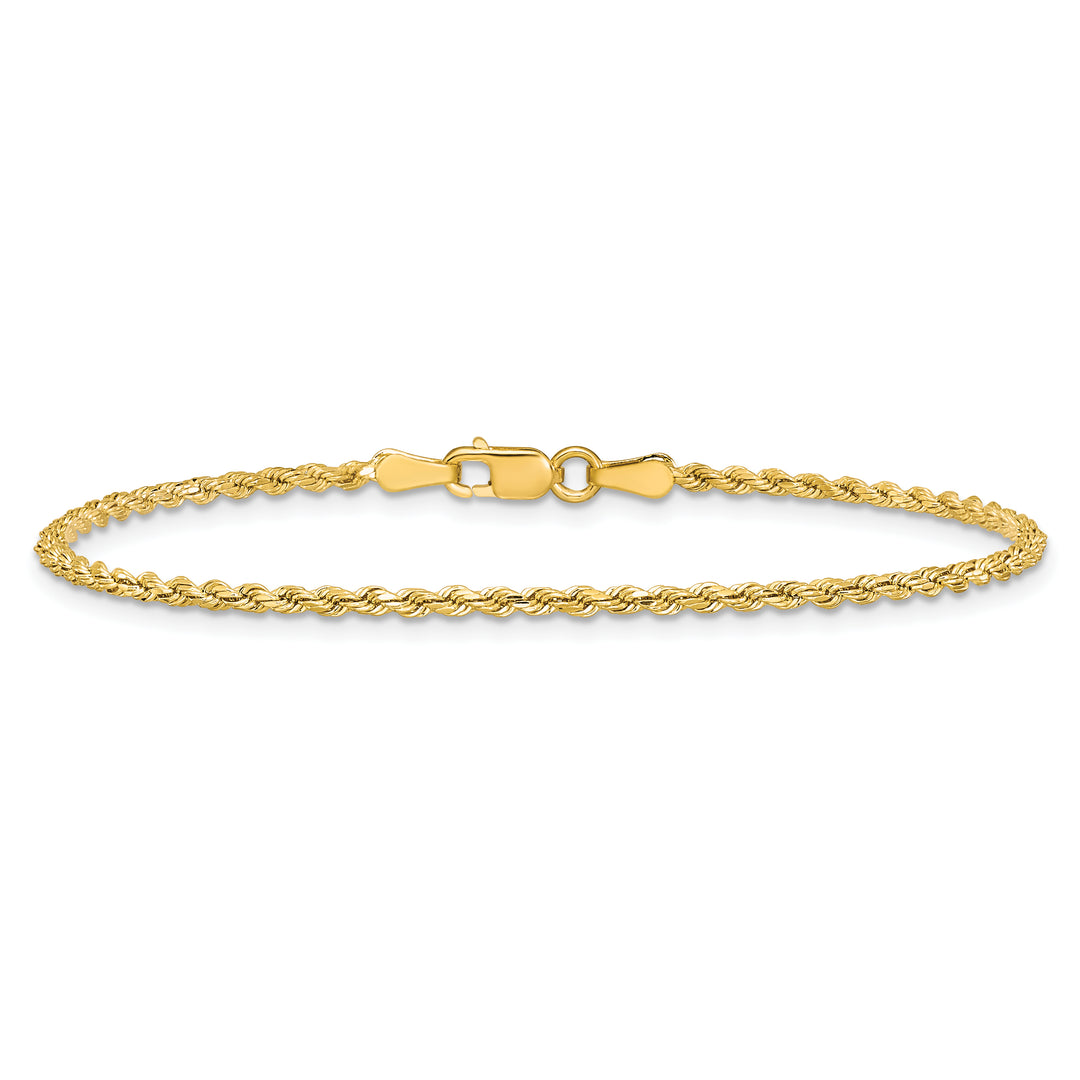 14k 2.0mm Semi-solid D/C Rope Chain