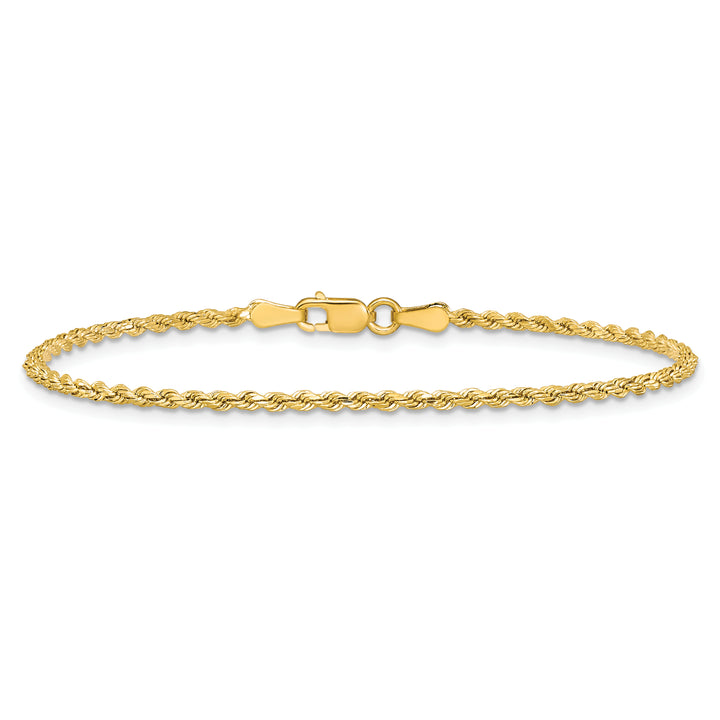 14k 2mm Semi-solid D/C Rope Chain
