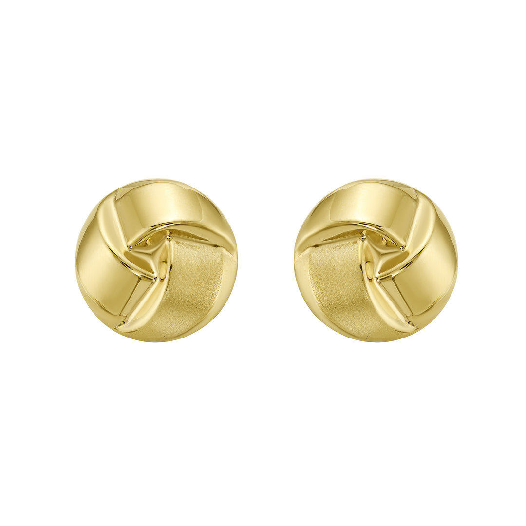 14K Large Fancy Knot Studs