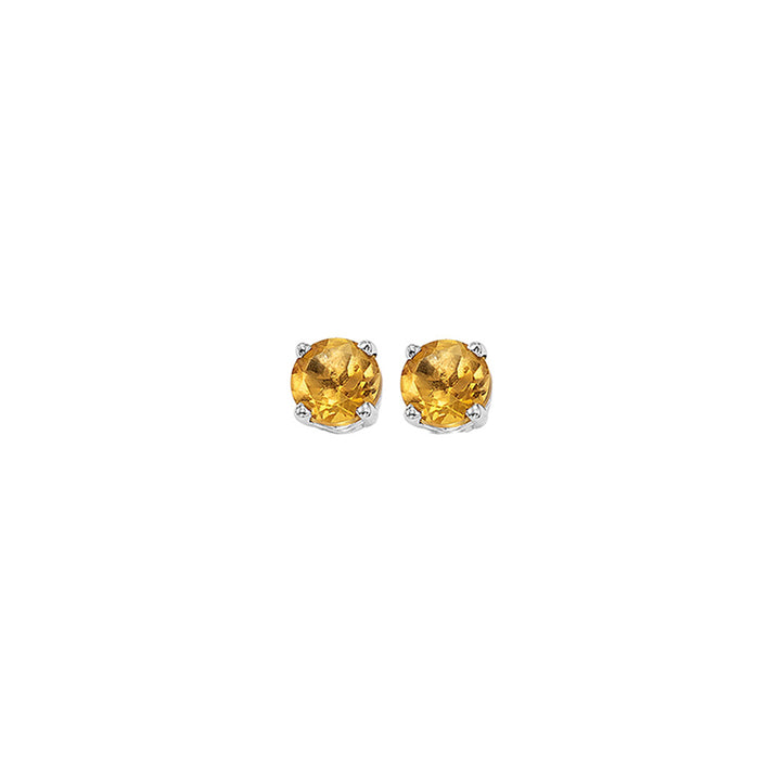 14Kt White Gold Citrine 1/2Ctw Earring